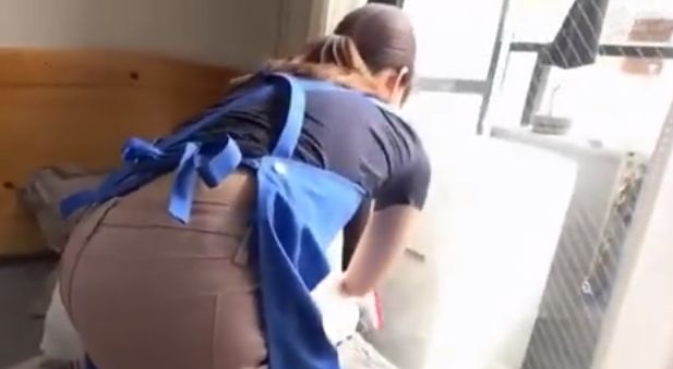 渡良瀬りほ・美尻の家事代行人妻が欲情した若造とFUCK